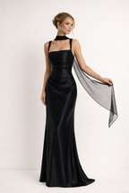 Women's strapless maxi dress slim fit formal evening gown multiple colours