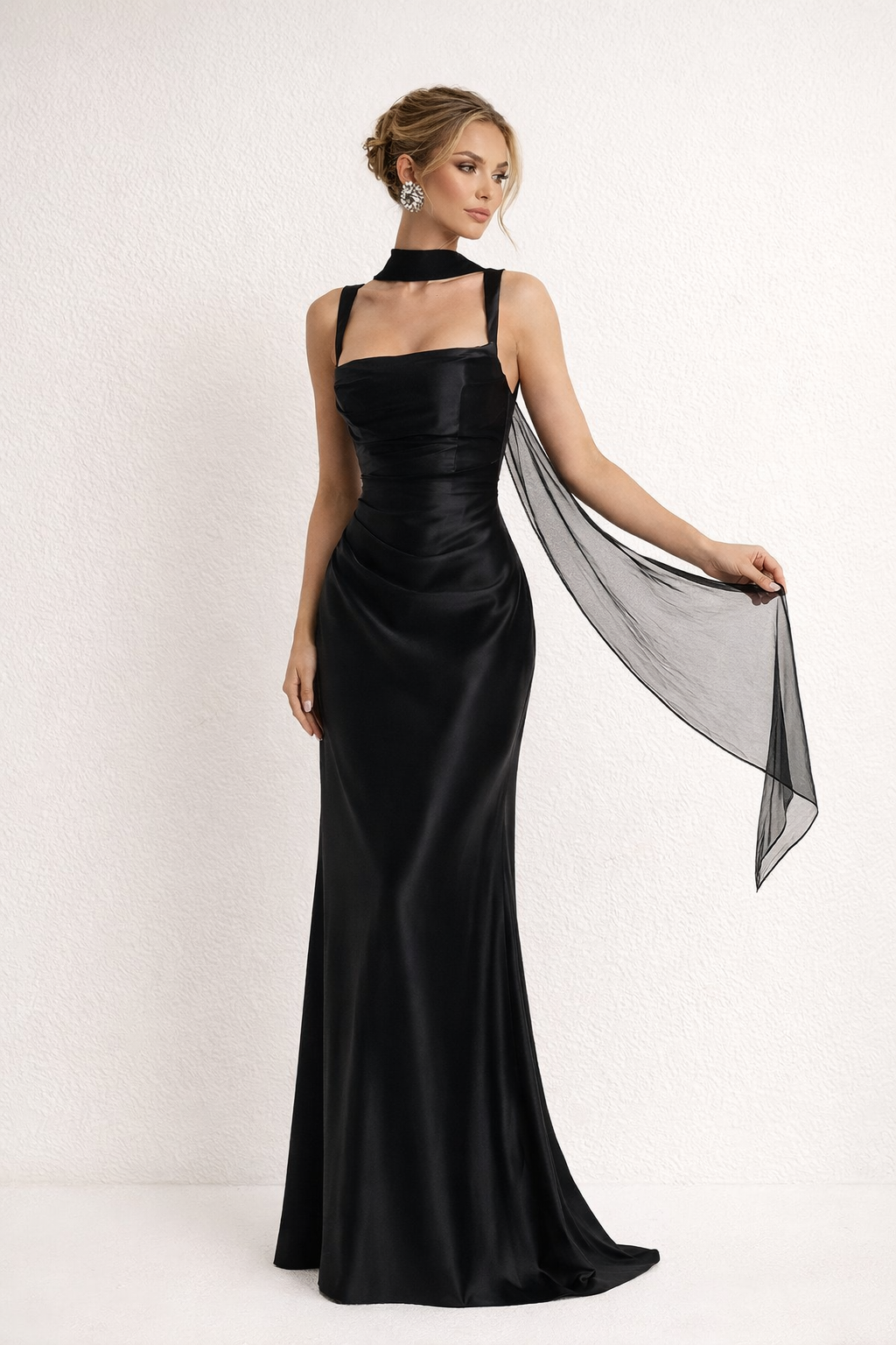 Women's strapless maxi dress slim fit formal evening gown multiple colours