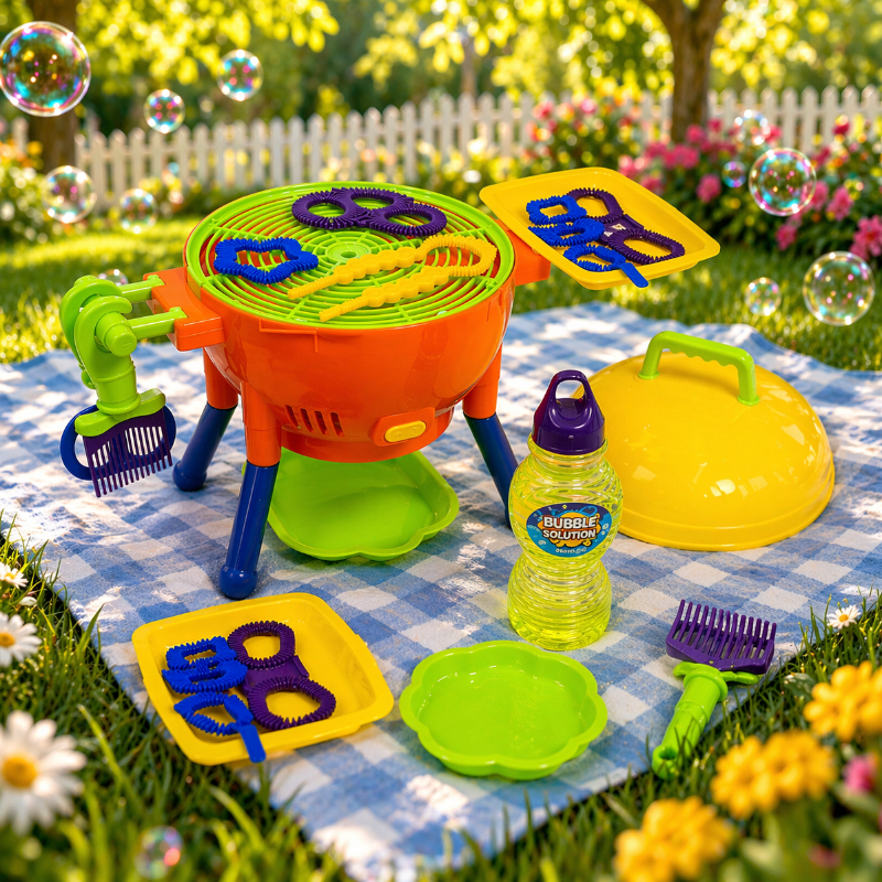 BBQ Bubble Maker electric kids outdoor bubble blower with continuous bubble stream