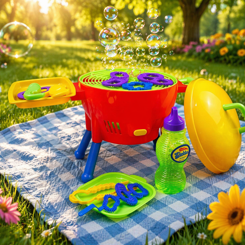 BBQ Bubble Maker electric kids outdoor bubble blower with continuous bubble stream