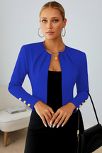 Women cropped blazer tailored lightweight jacket