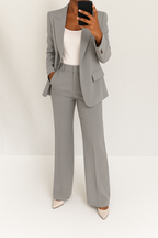 Women 2 piece blazer trouser suit set tailored professional look