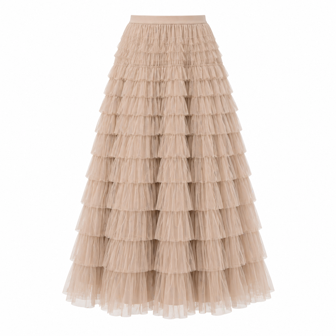 Tulle Midi Skirt | Flowing Style | Versatile Design