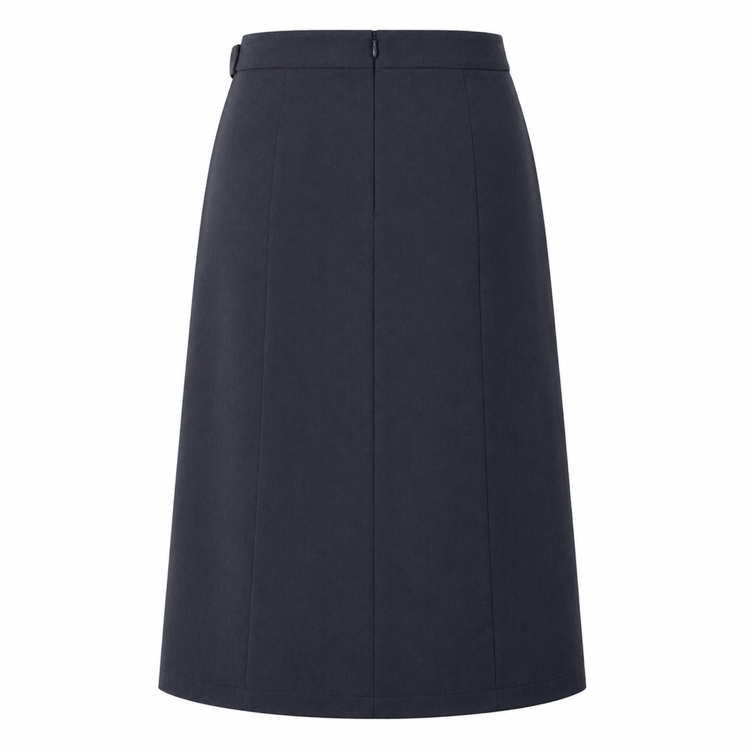Women's Midi Skirt | Adjustable Waist | Dark Gray