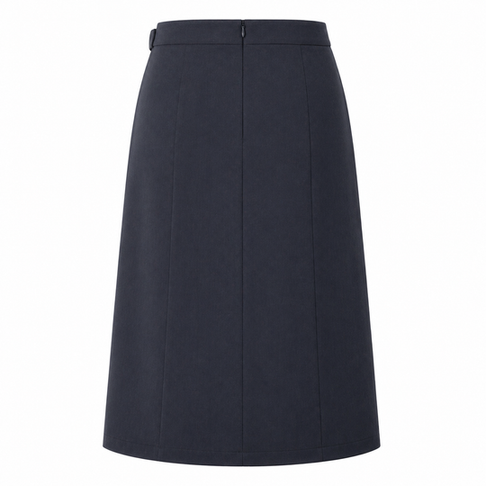 Women's Midi Skirt | Adjustable Waist | Dark Gray