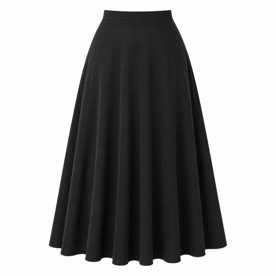 Women's Maxi Skirt | Black Casual Design | Stylish