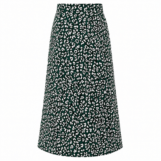 Maxi Skirt | Unique Leopard Print | High Slit