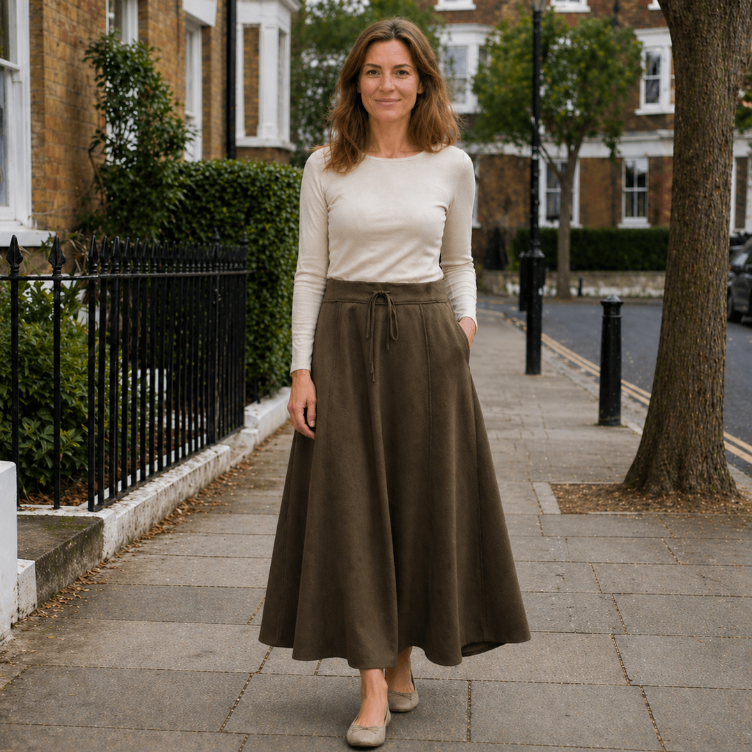Women's Maxi Skirt | Practical Drawstring | Soft Material