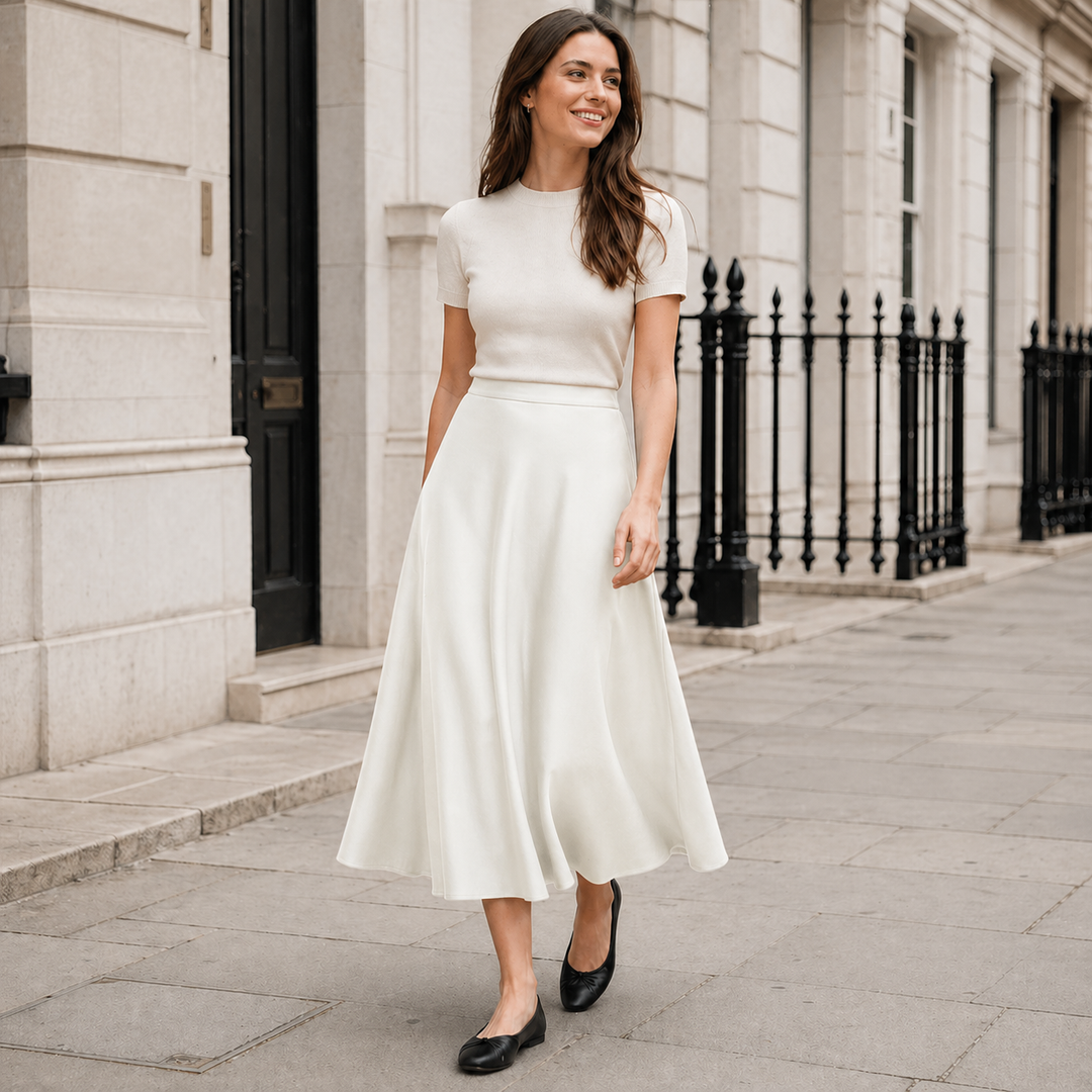 Women's Maxi Skirt | Flowing Hem | Chic
