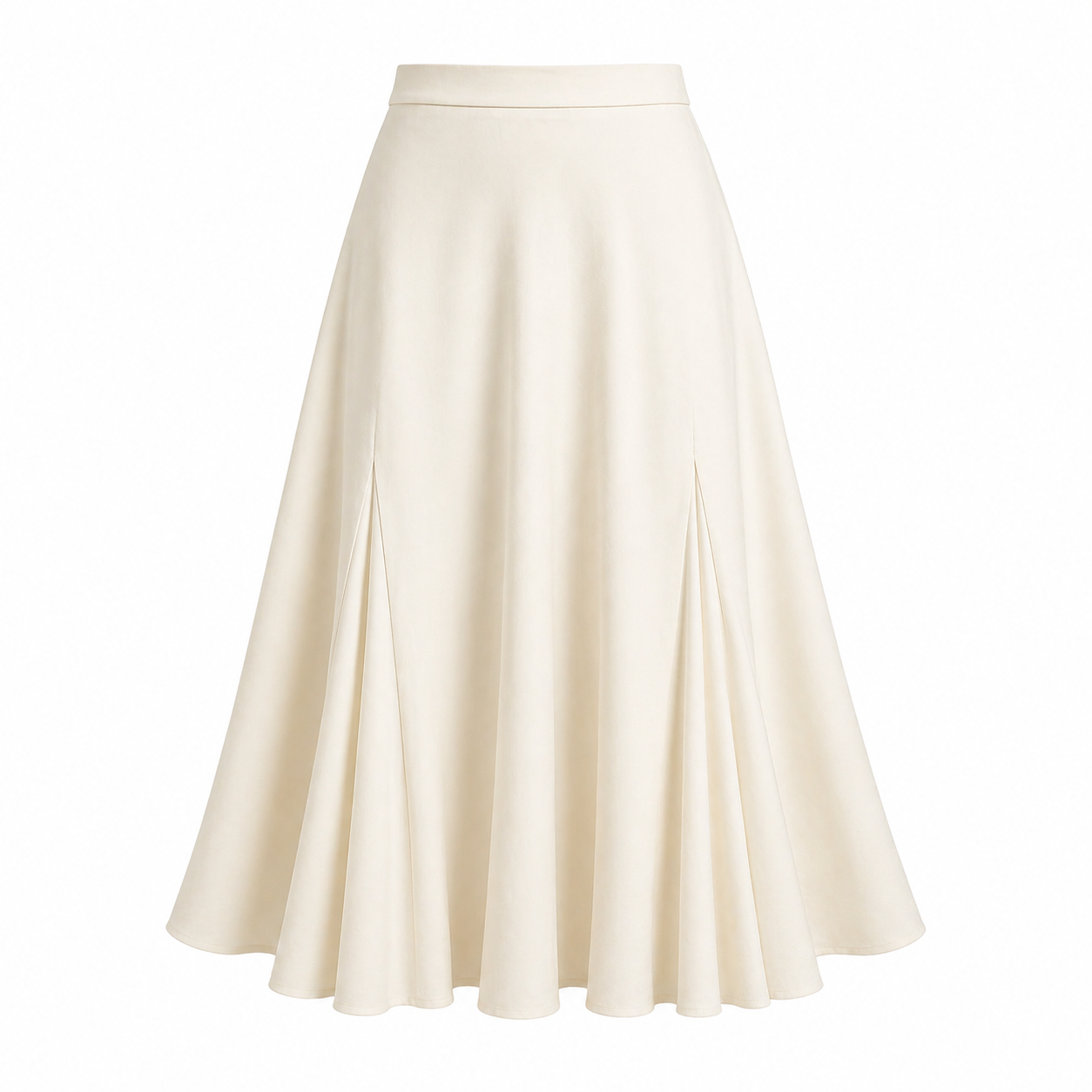 Women's Pleated Maxi Skirt, Flowing Fabric, Regular Fit, Casual Dressy