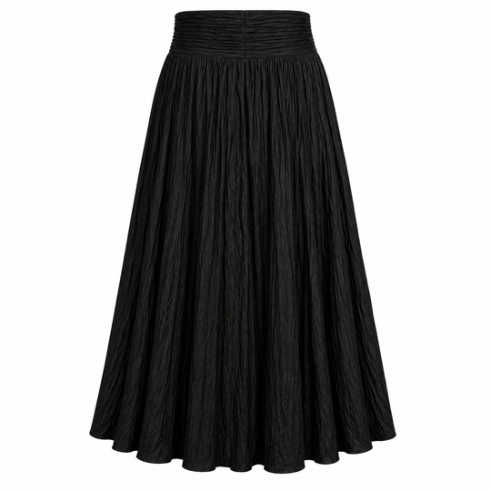 Maxi Skirt | High Waist, Pleated | Plus Shirt