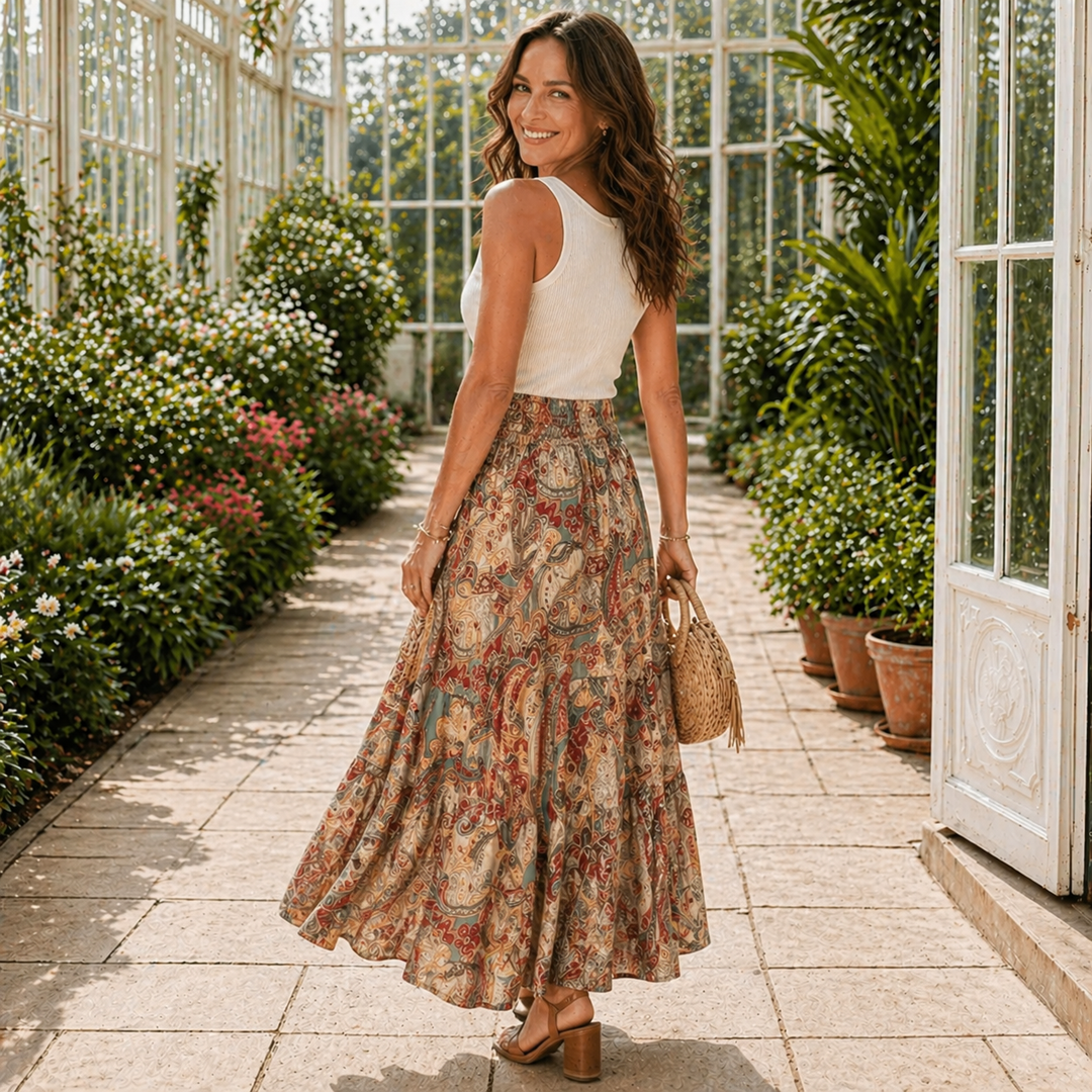 Maxi Skirt | Long Cotton Design | Comfortable Fit