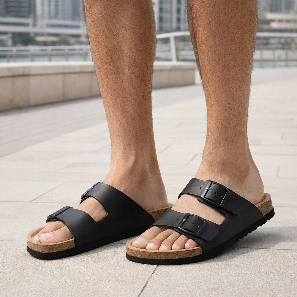 Solaro Men's Leather Summer Sandals