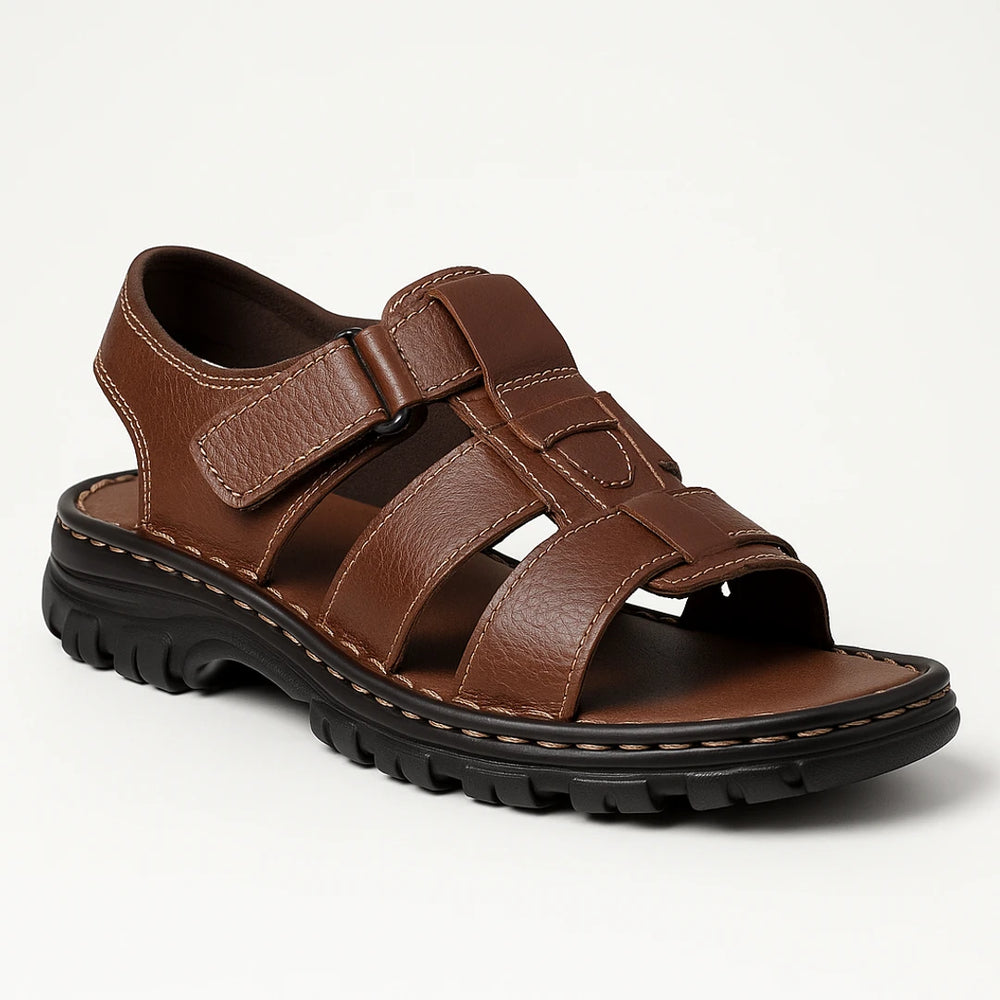 Orthopedic Sandals | Men's Breathable Leather | Supportive Comfort