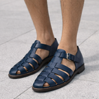 Alfie Men's Leather Sandals Slip On