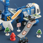 Kids airplane playset 40cm with mini vehicles and accessories multicolor