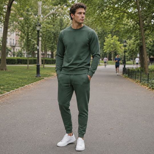 Men's Tracksuit Set Elastic Waist Breathable
