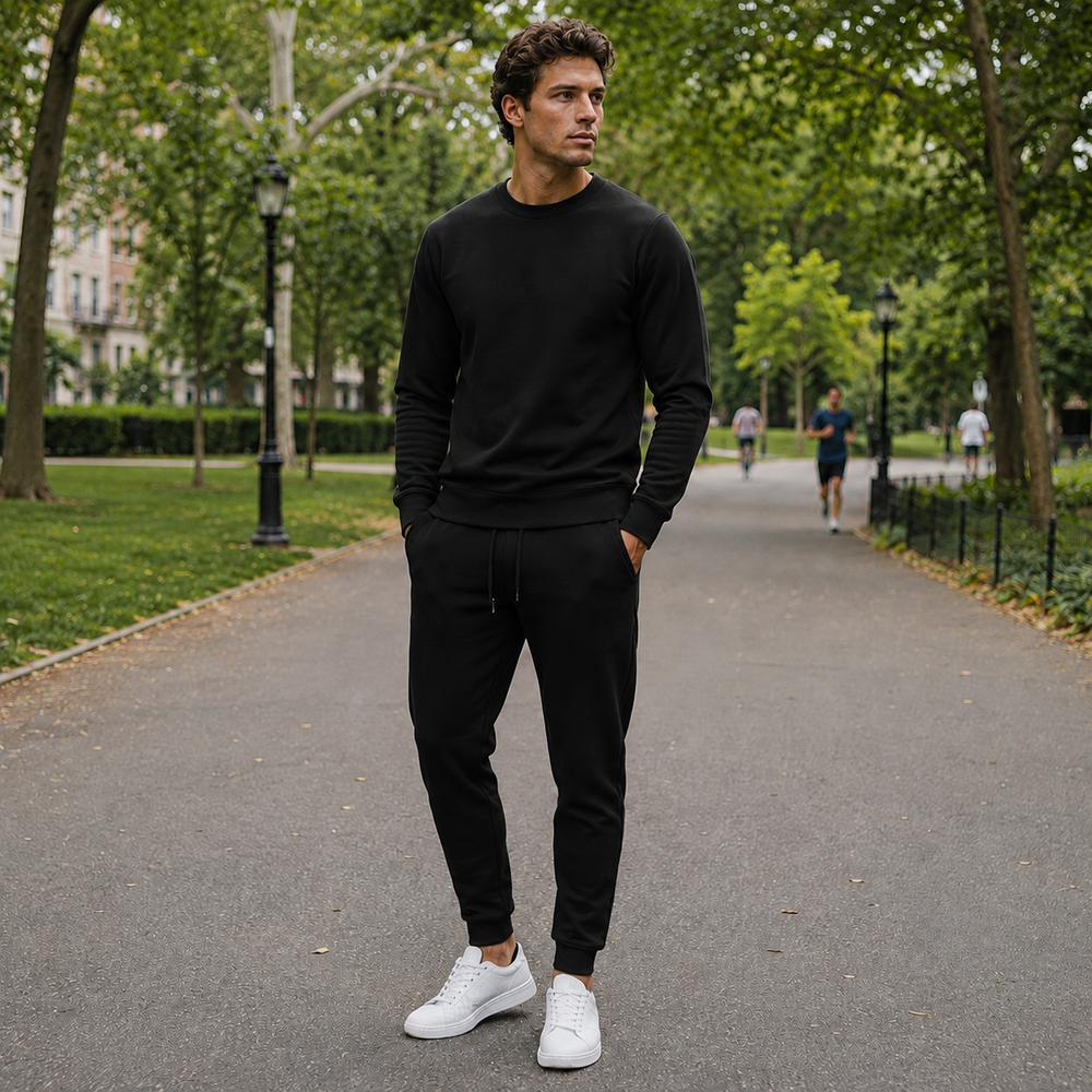 Men's Tracksuit Set Elastic Waist Breathable