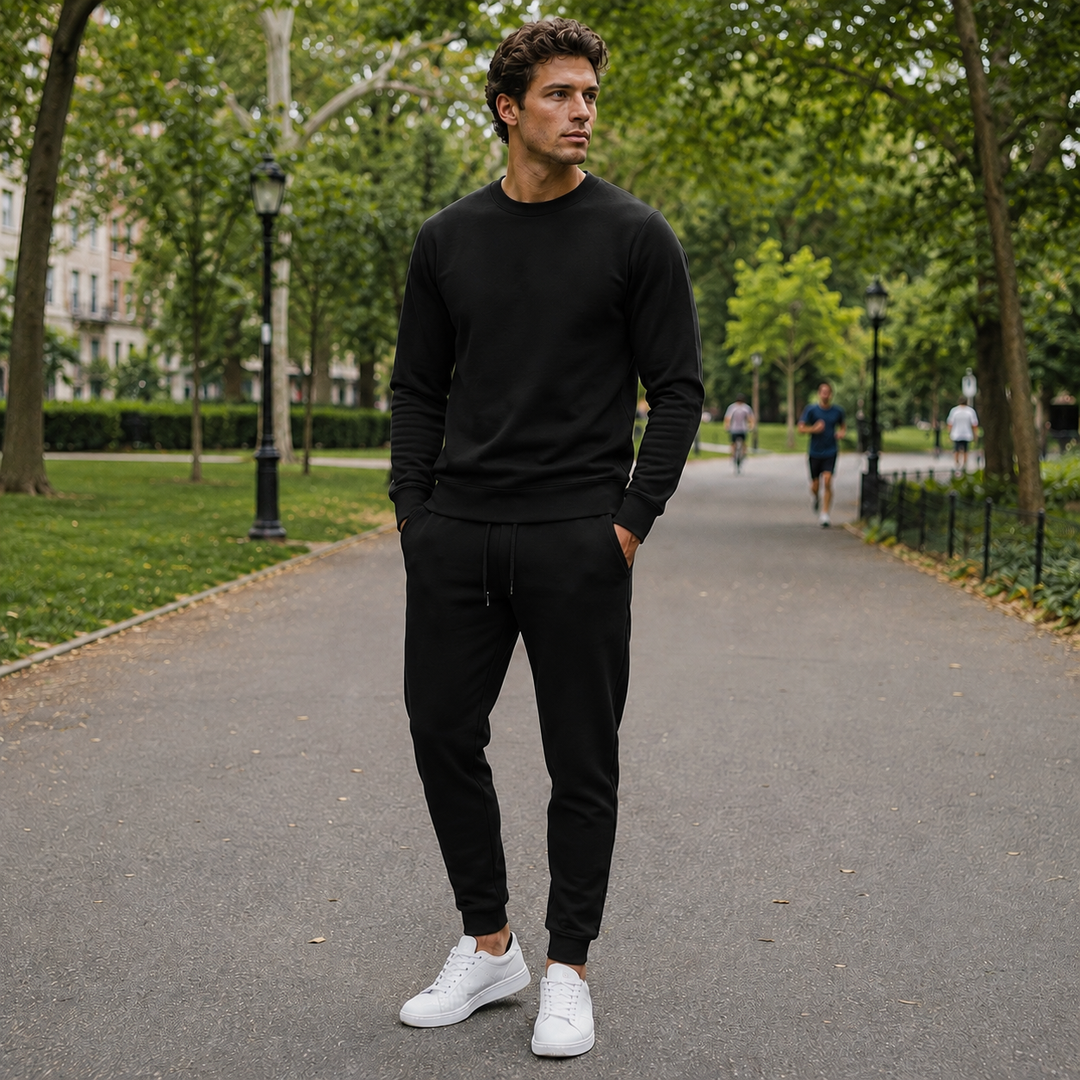 Men's Tracksuit Set Elastic Waist Breathable