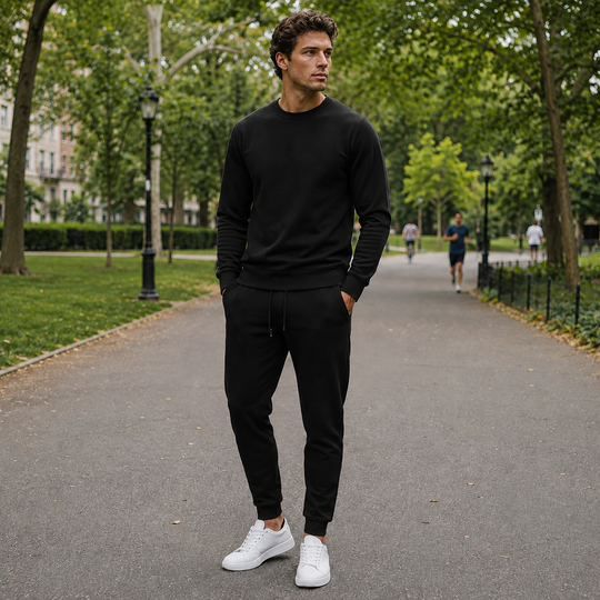 Men's Tracksuit Set Elastic Waist Breathable