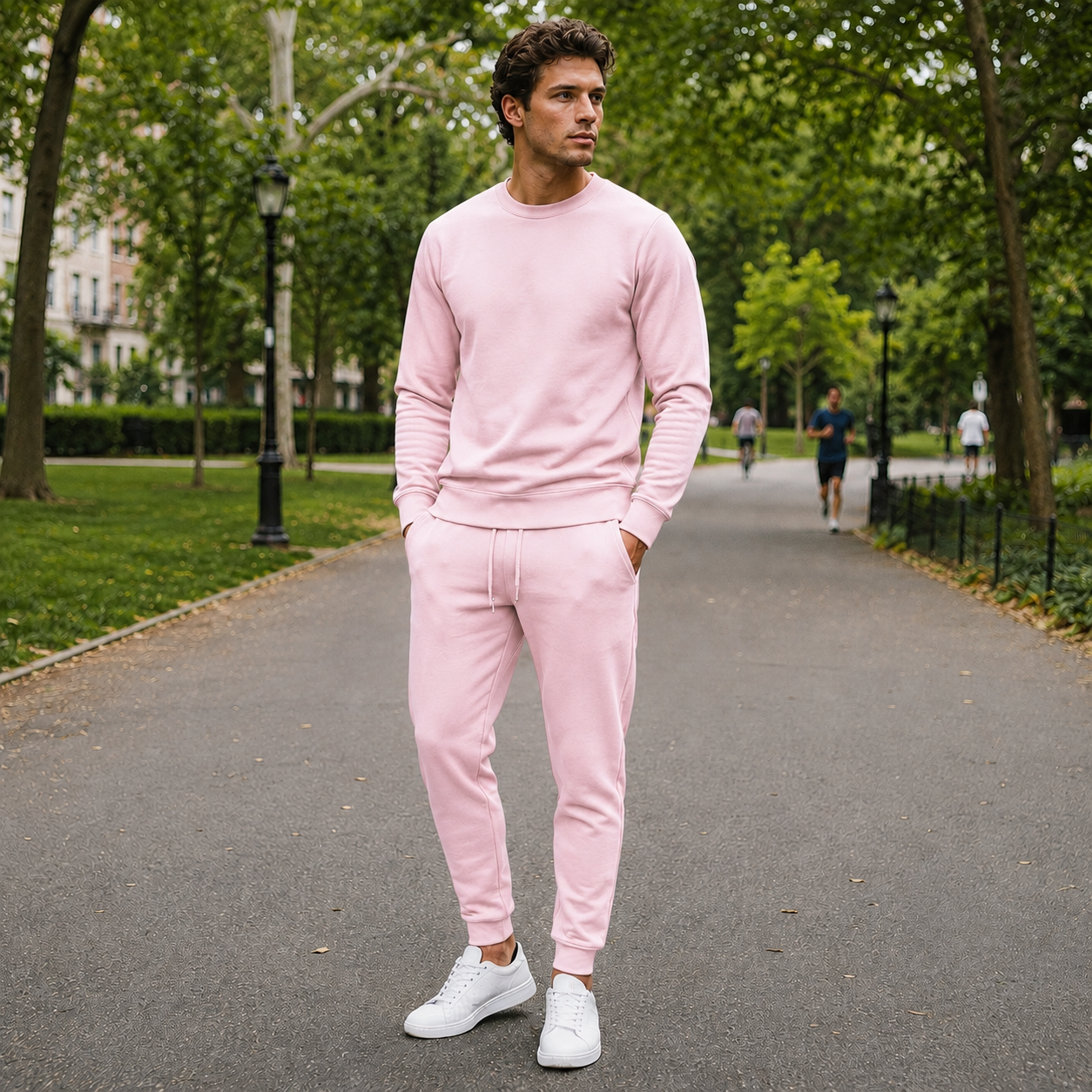 Pink / 5XL / Full Outfit (pants + sweater)