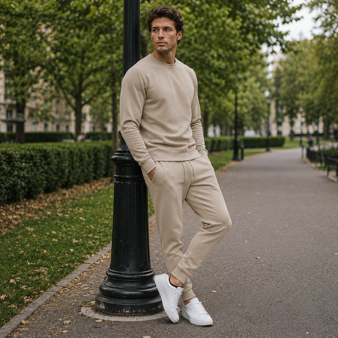 Men's Tracksuit Set Elastic Waist Breathable