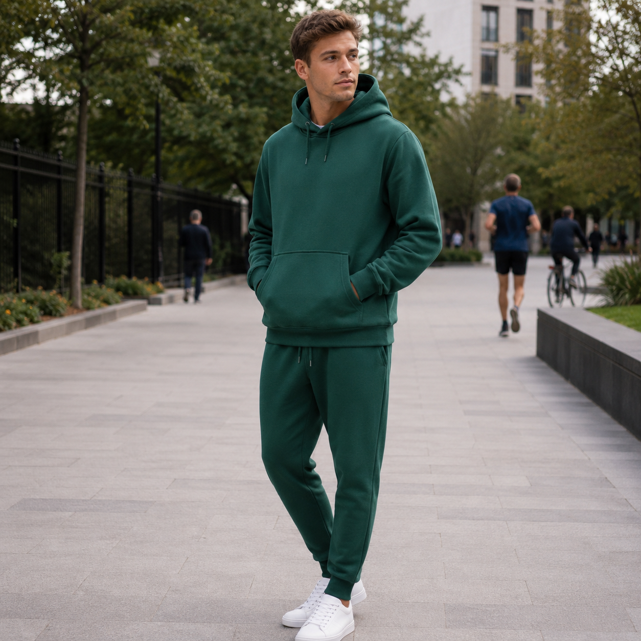 Green / 3XL / Hoodie + Pants