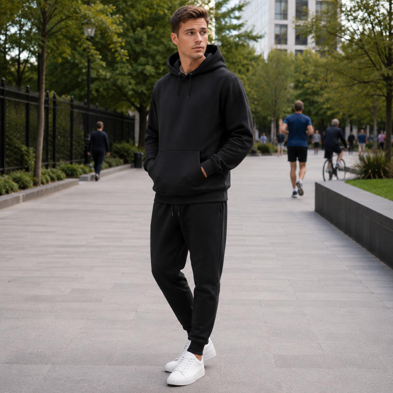 Black / 3XL / Hoodie + Pants