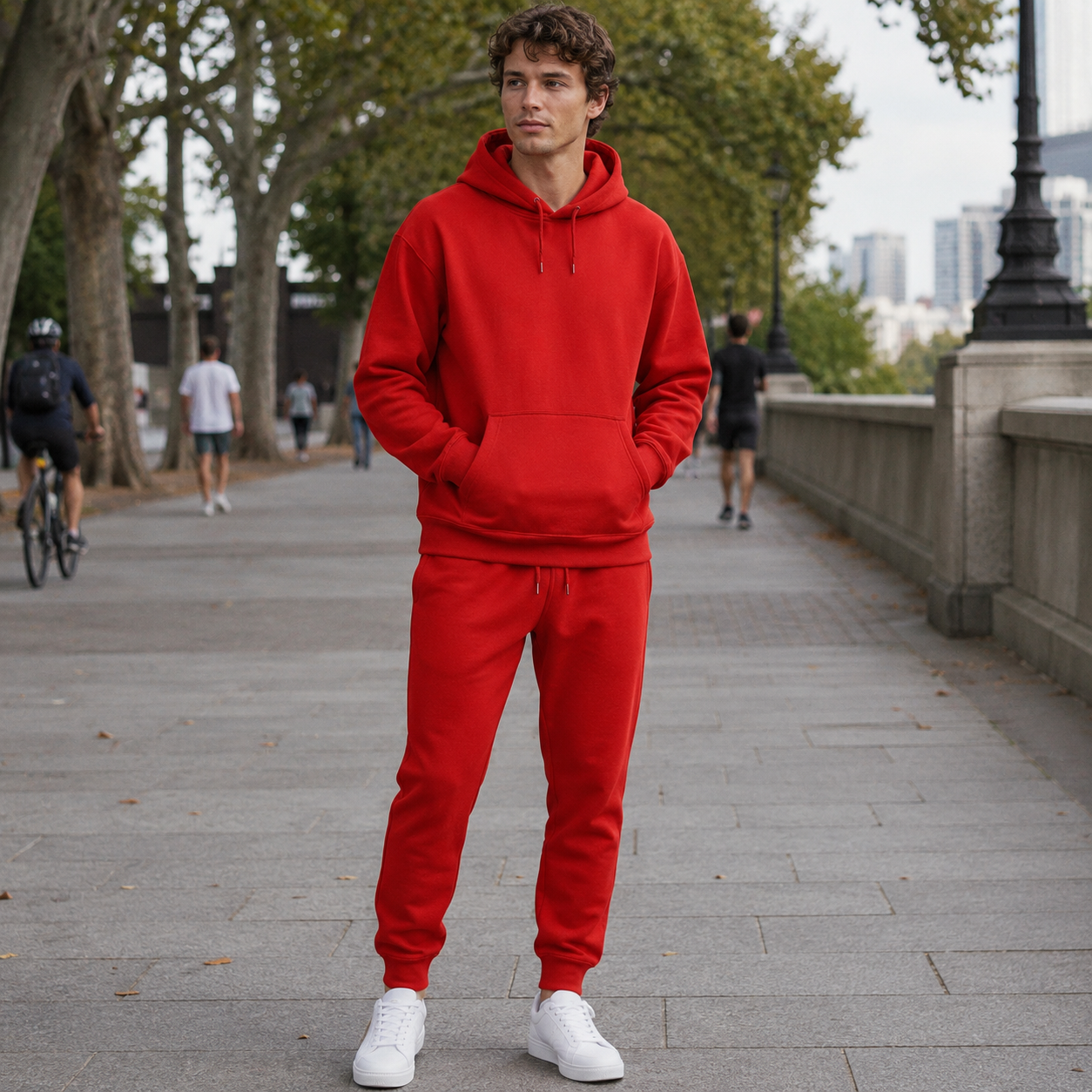 Men's Tracksuit Breathable Moisture-Wicking Pullover Joggers
