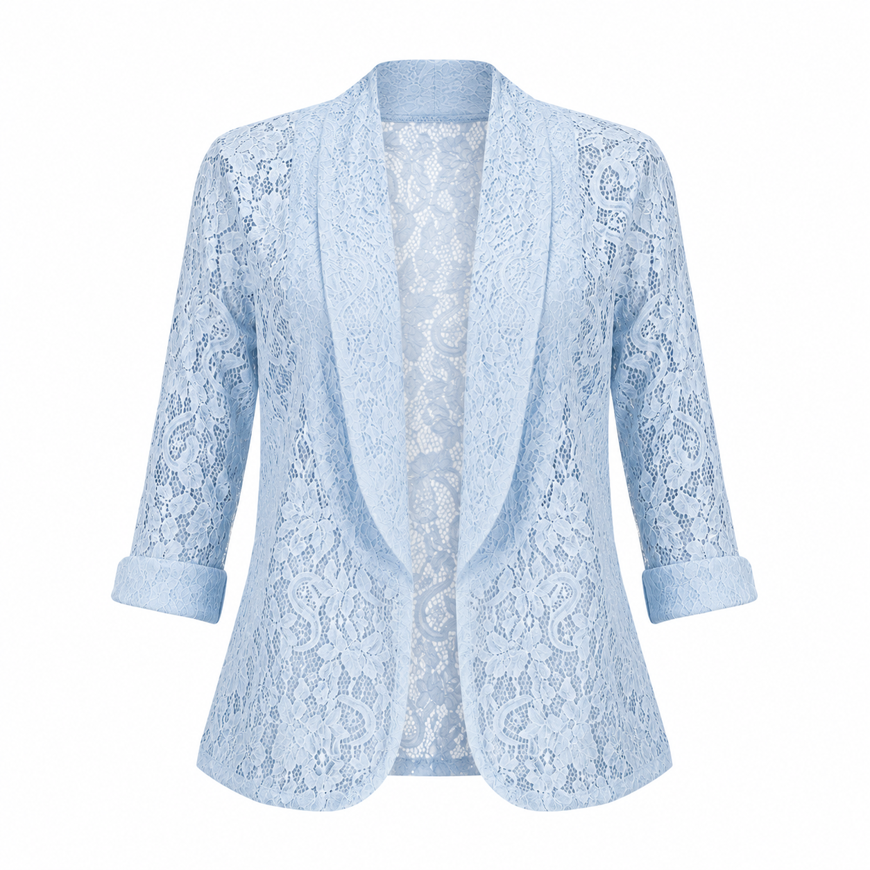 Women's Lace Cardigan Long Sleeve Open Front Spring Summer