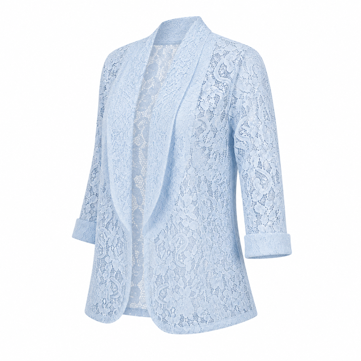 Women's Lace Cardigan Long Sleeve Open Front Spring Summer