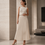 Polyester Maxi Skirt with Regular Fit for All Seasons