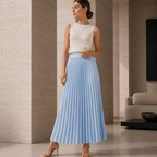 Polyester Maxi Skirt with Regular Fit for All Seasons