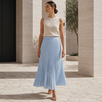 Polyester Maxi Skirt with Regular Fit for All Seasons