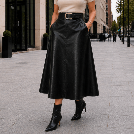 Women's High Waist Maxi Skirt in Regular Fit