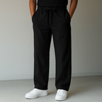 Women's linen trousers loose fit breathable casual summer pants