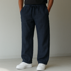 Women's linen trousers loose fit breathable casual summer pants