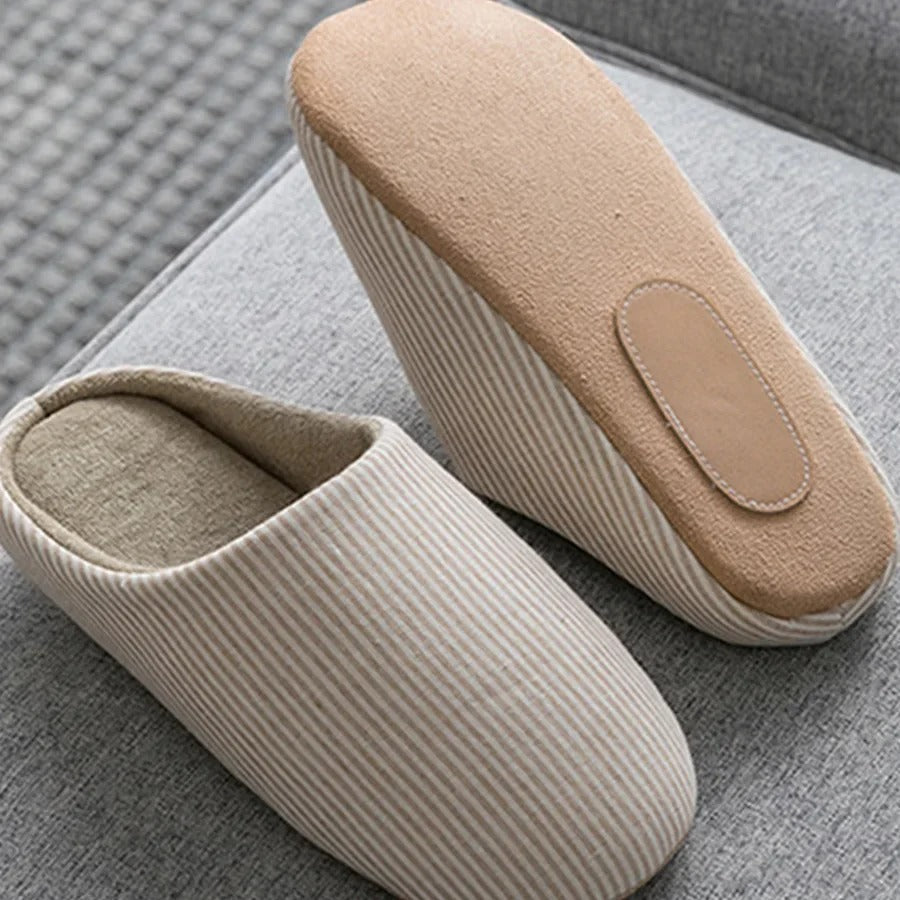 Women House Slippers Anti Slip Soft Cotton Warm Cozy Comfort