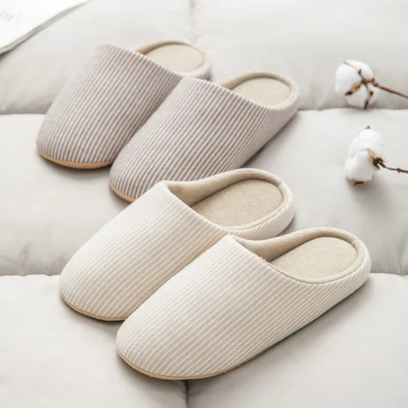 Women House Slippers Anti Slip Soft Cotton Warm Cozy Comfort