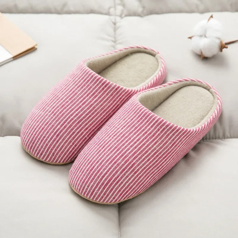 Women House Slippers Anti Slip Soft Cotton Warm Cozy Comfort