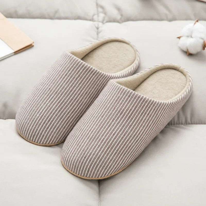 Women House Slippers Anti Slip Soft Cotton Warm Cozy Comfort