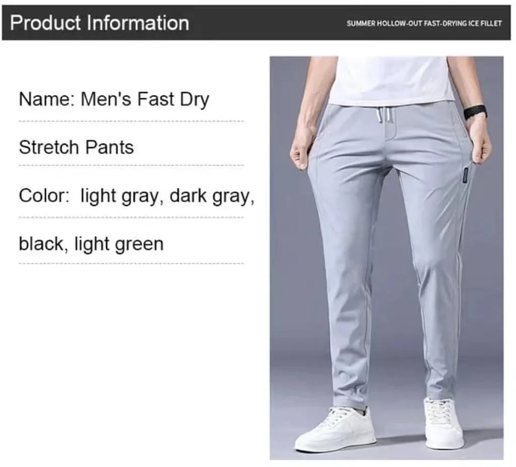 Unisex quick-dry stretch pants lightweight multi-season available in men and women sizes
