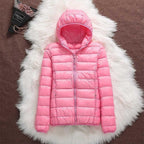 Women waterproof lightweight jacket with removable adjustable hood