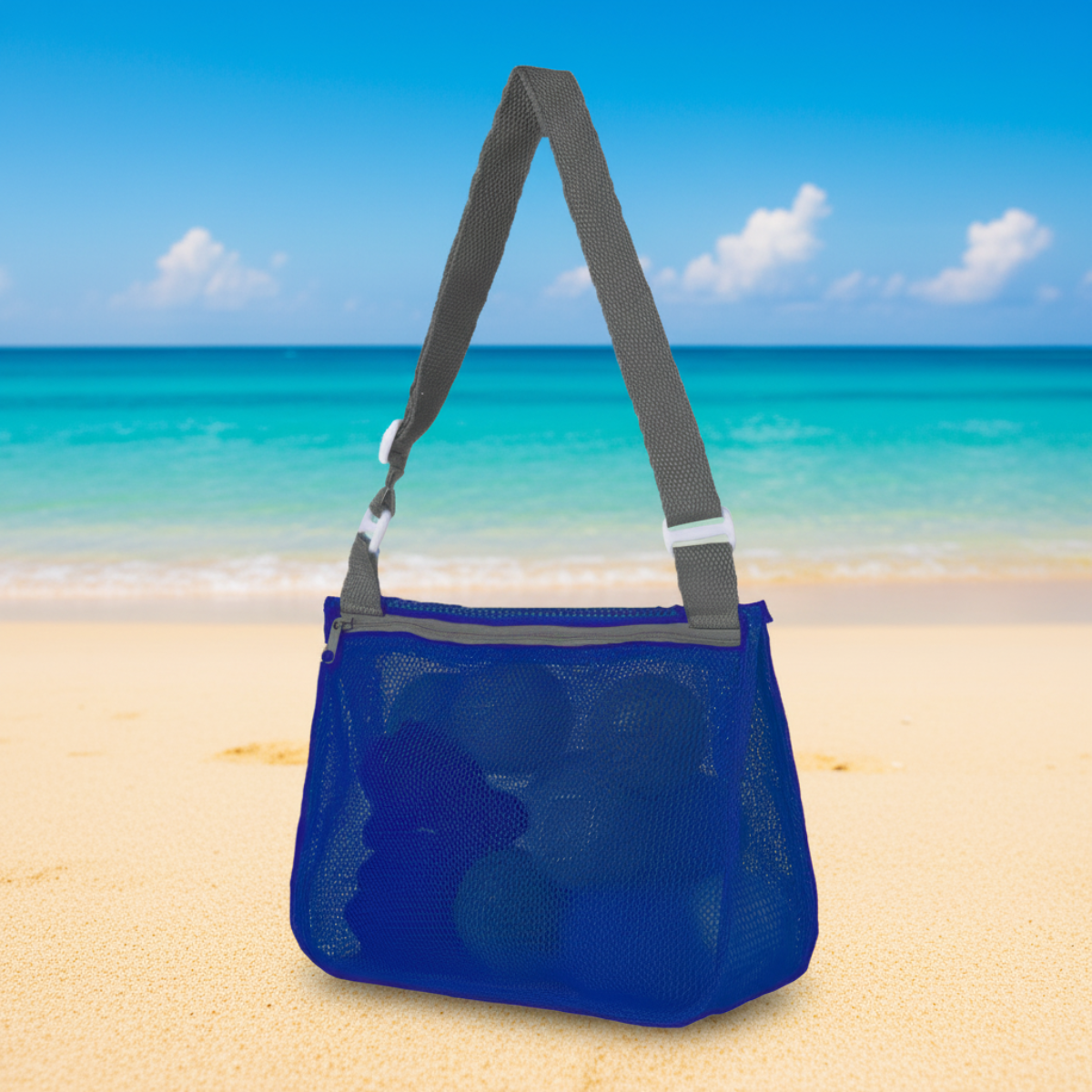 Beach Toy Bag | Mesh Sand-Free, Kids & Family | Yvaine