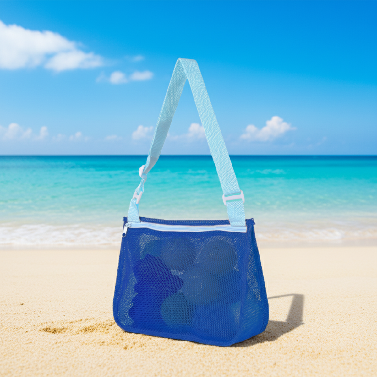 Beach Toy Bag | Mesh Sand-Free, Kids & Family | Yvaine