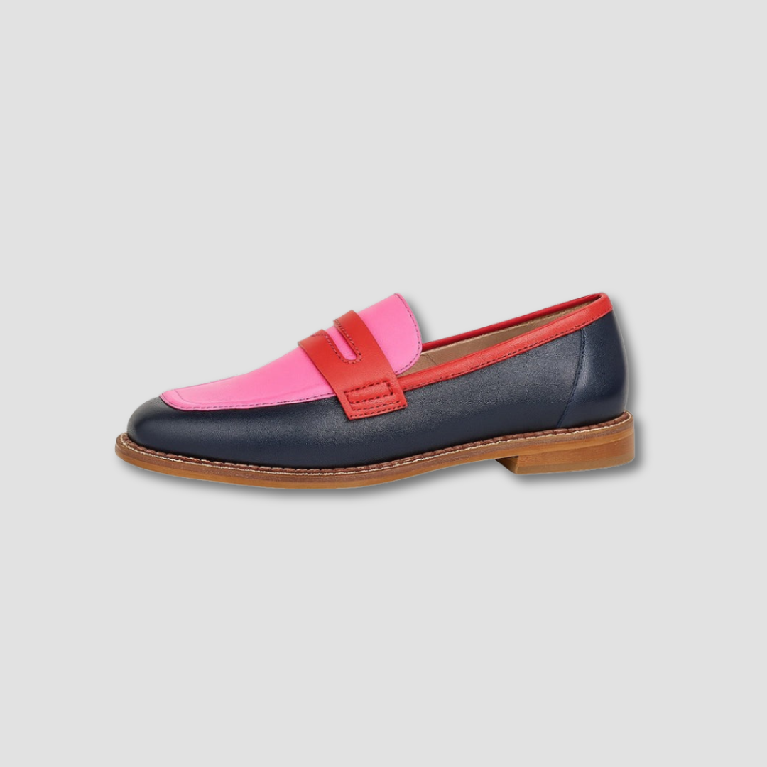 Women's multicolour moccasins flat sole round toe casual summer shoes