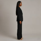 Women 2 piece suit tailored blazer and straight leg trousers