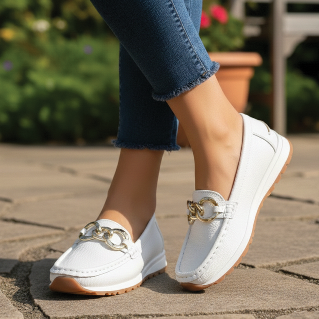 Womens Orthopedic Loafers | Denim Ergonomic Insole Comfort Shoes