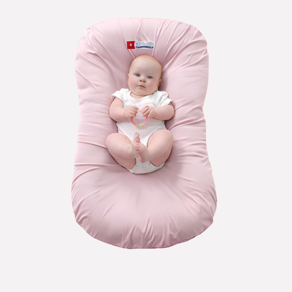 Baby contoured pillow head and neck support for crib or stroller