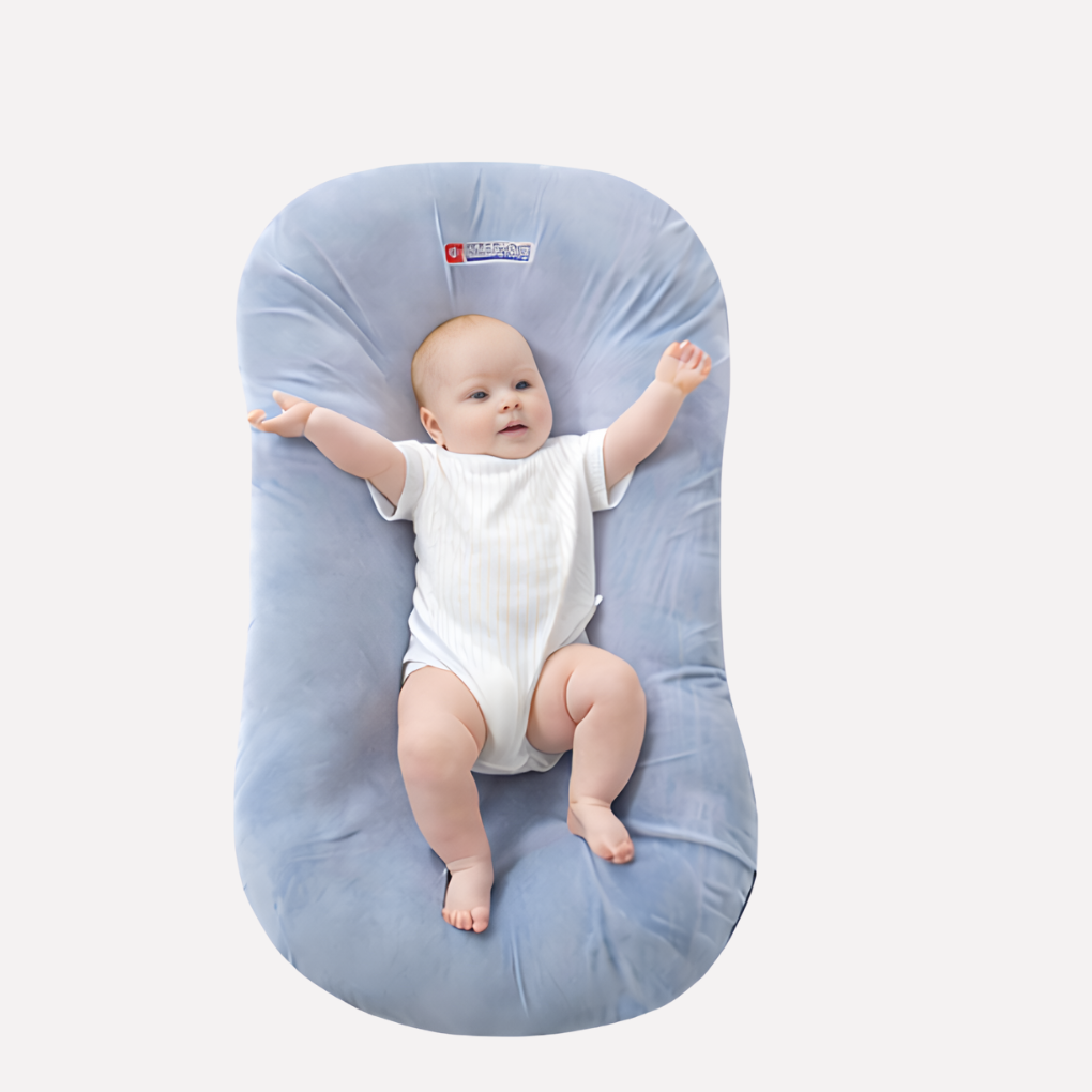Baby contoured pillow head and neck support for crib or stroller